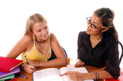 Girl being Tutored